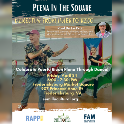 Plena in the Square: Puerto Rican Dance Workshop with Raul de la Paz