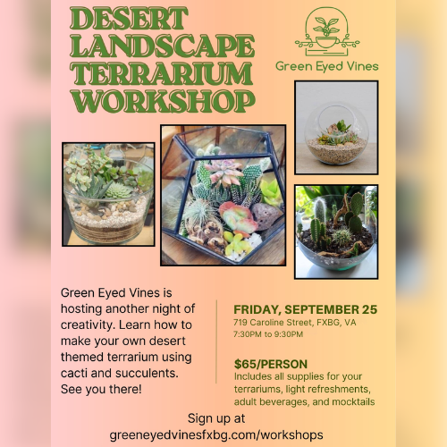 Desert Landscape Terrarium Workshop
