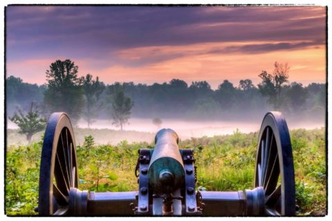cannon on civil war battlefield image by buddy secor