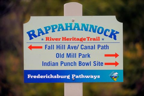 Rappahannock Heritage Trail sign