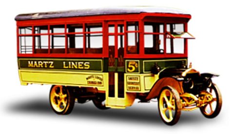 antique Martz bus