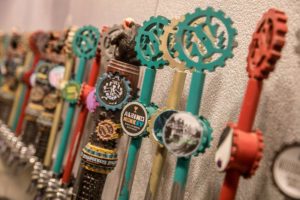 Beer taps at Strangeways Brewing Fredericksburg