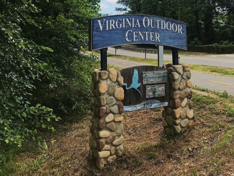 Virginia Outdoor Center sign