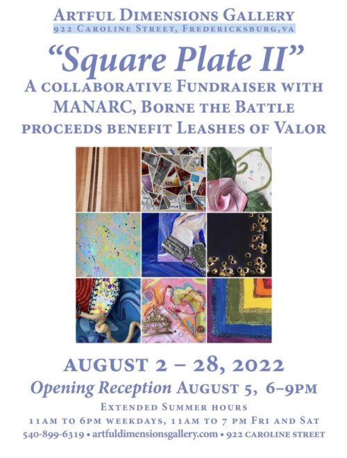 square plate fundraiser flyer