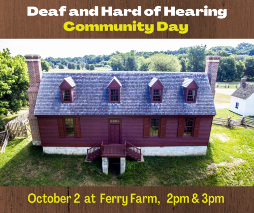 Deaf and hearing community day flyer