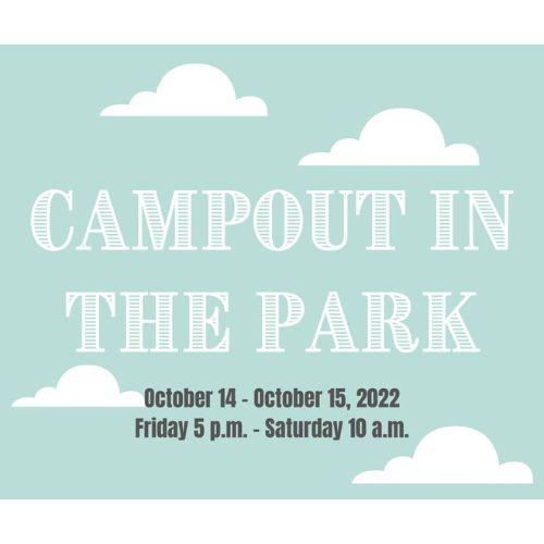 Campout in the Park Flyer