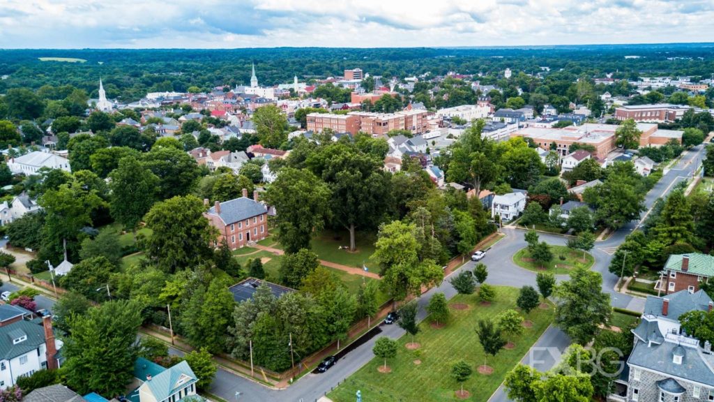 aerial of fredericksburg by harlow chandler
