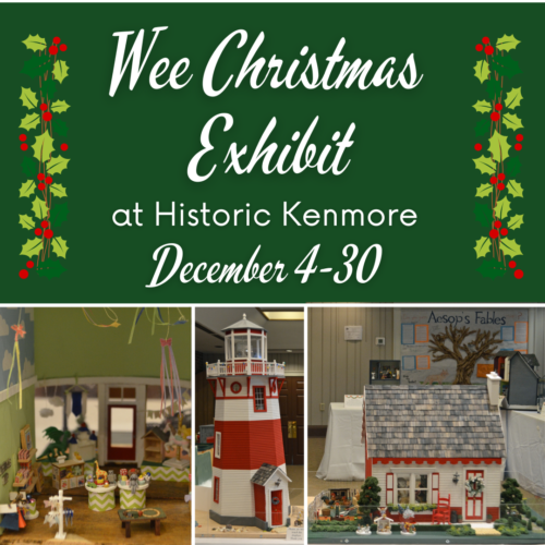 Wee Christmas Exhibit flyer December 4 through 30