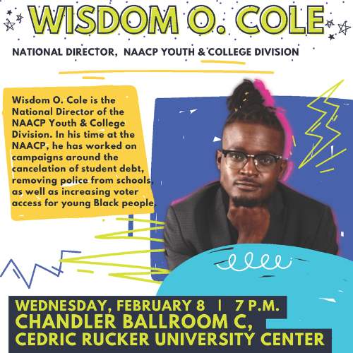 picture of widsom o cole the national director naacp youth and college division