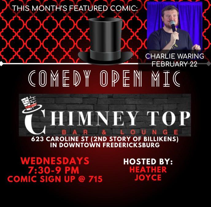 Comedy Open Mic with Featured Comic Charlie Waring