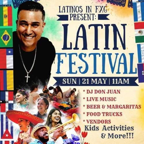 Latin Festival Sunday, May 21, 2023 11am to 4pm