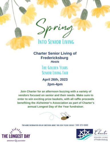 Spring into Living Fundraiser Flyer