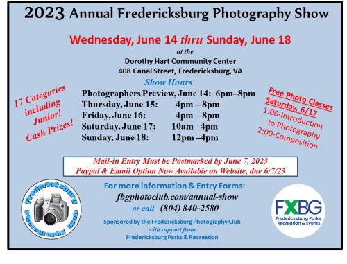 Annual Photography Show Flyer