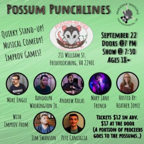 Possum Punchlines Flyer