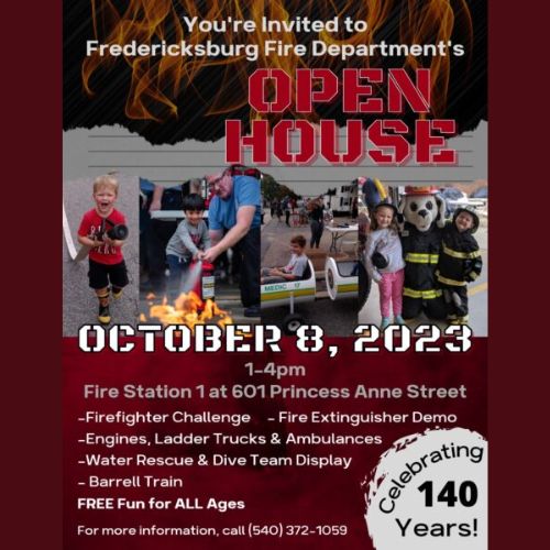 Fire Department Open House Flyer
