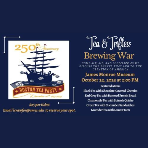 Tea and Trifles: Brewing War (Tea Tasting Event)