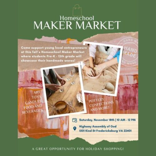 Homeschool Maker Market Flyer