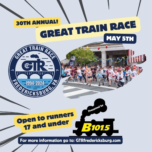30th Annual Great Train Race May 5th - Open to runners 17 and under
