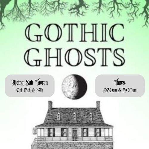 Drawing of Rising Sun Tavern on the Gothic Ghosts Flyer