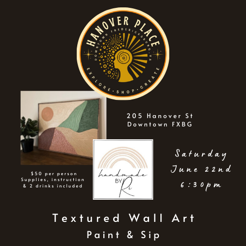 Textured Wall Art Paint and Sip June 24