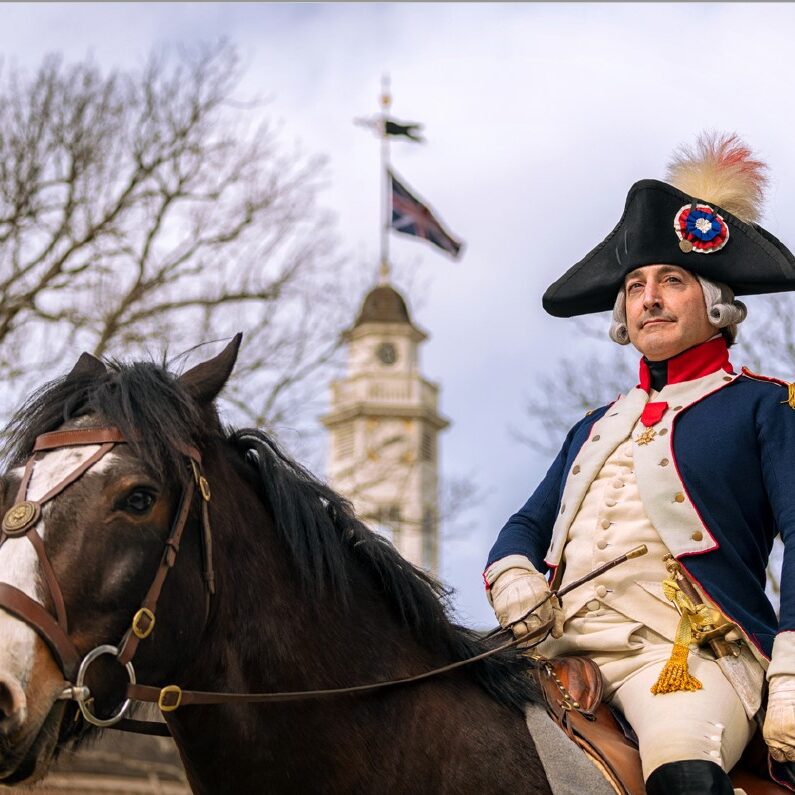 Lafayette on Horseback at Colonial Williamsburg