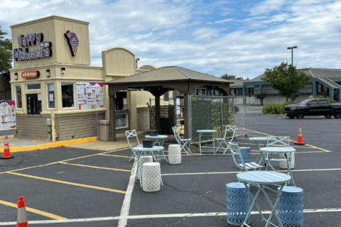 Outside of Happy Michoacana.