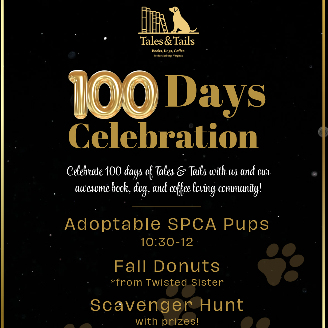Black and gold 100 days celebration informational flyer.