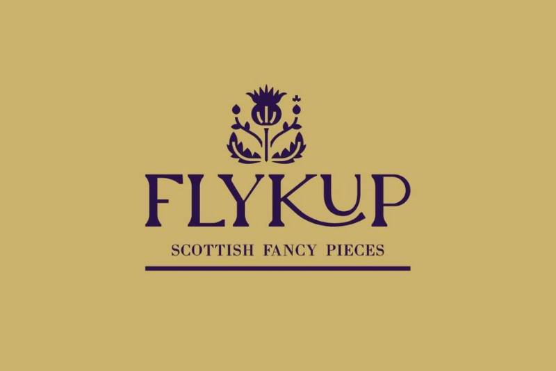 Flykup logo on a yellow background.