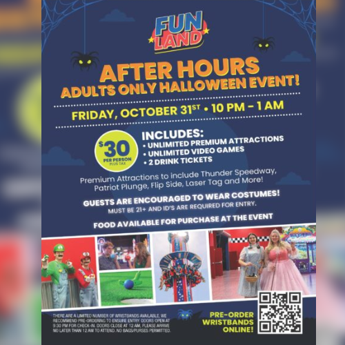 Adult After Hours Halloween Flyer