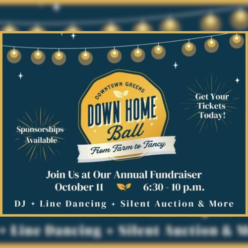 Down home ball event flyer.