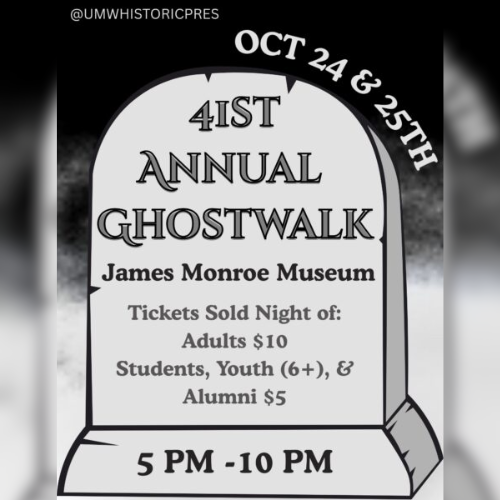 Grave with ghostwalk information on it.