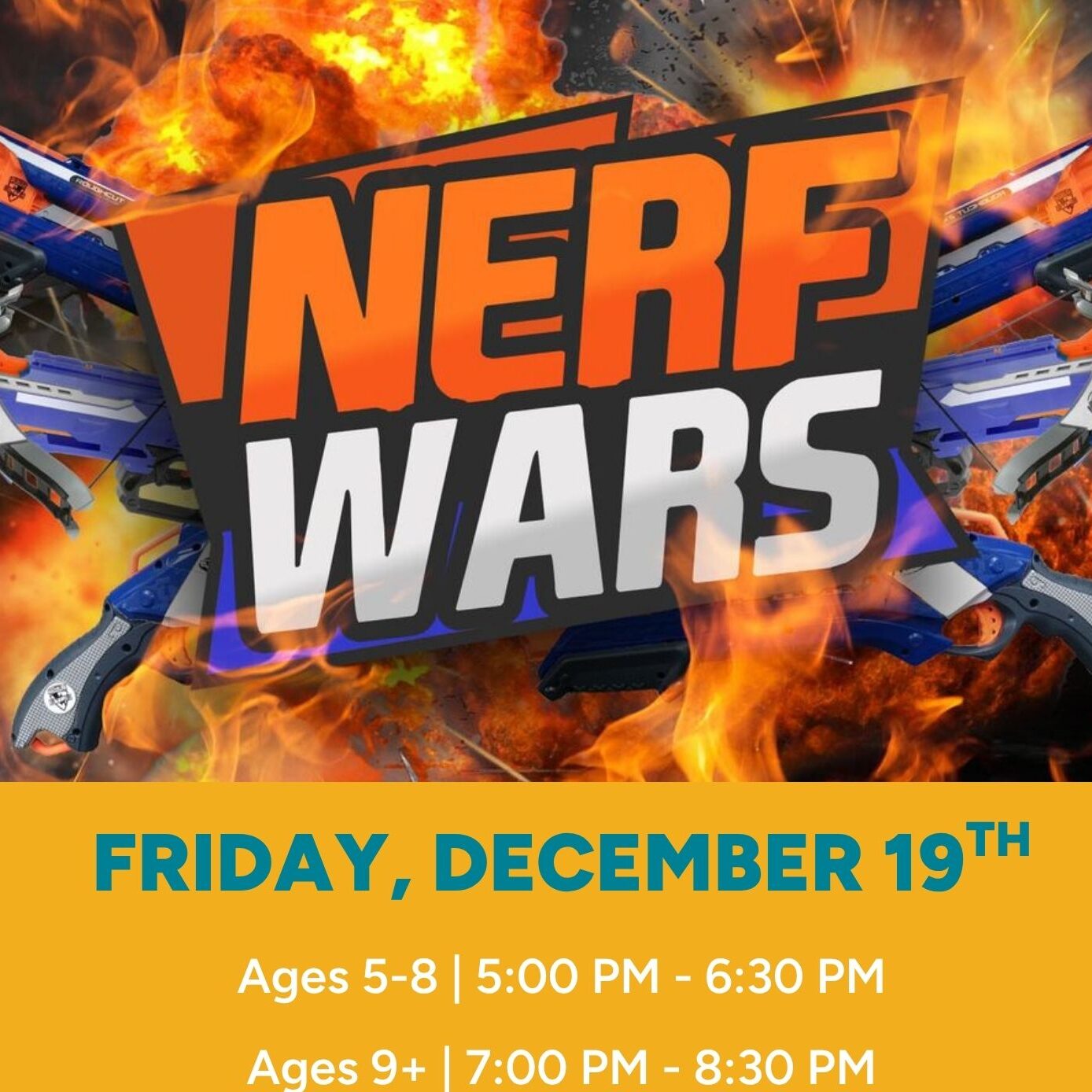 Nerf Wars Flyer.