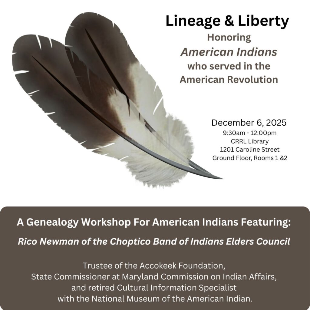 Native American Genealogy Workshop