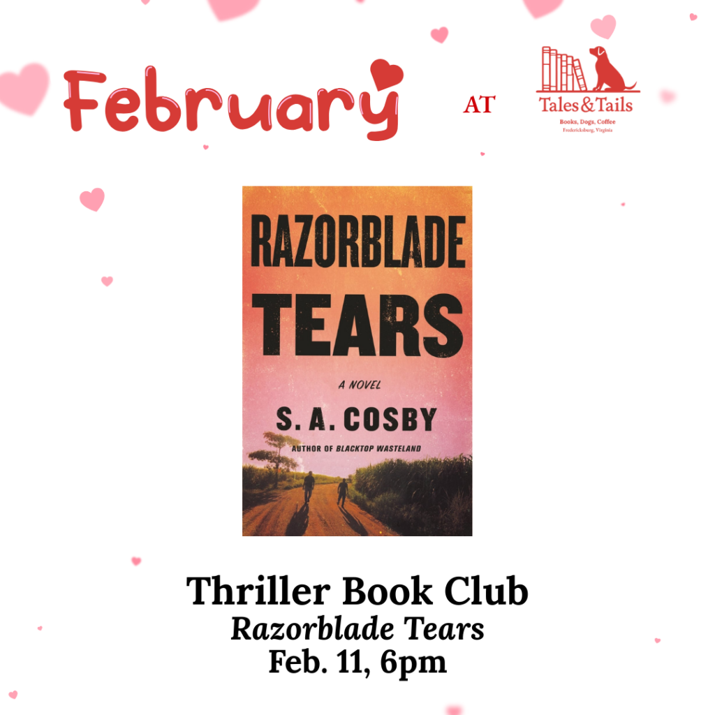 Thriller Book Club at Tales & Tails- Razorblade Tears
