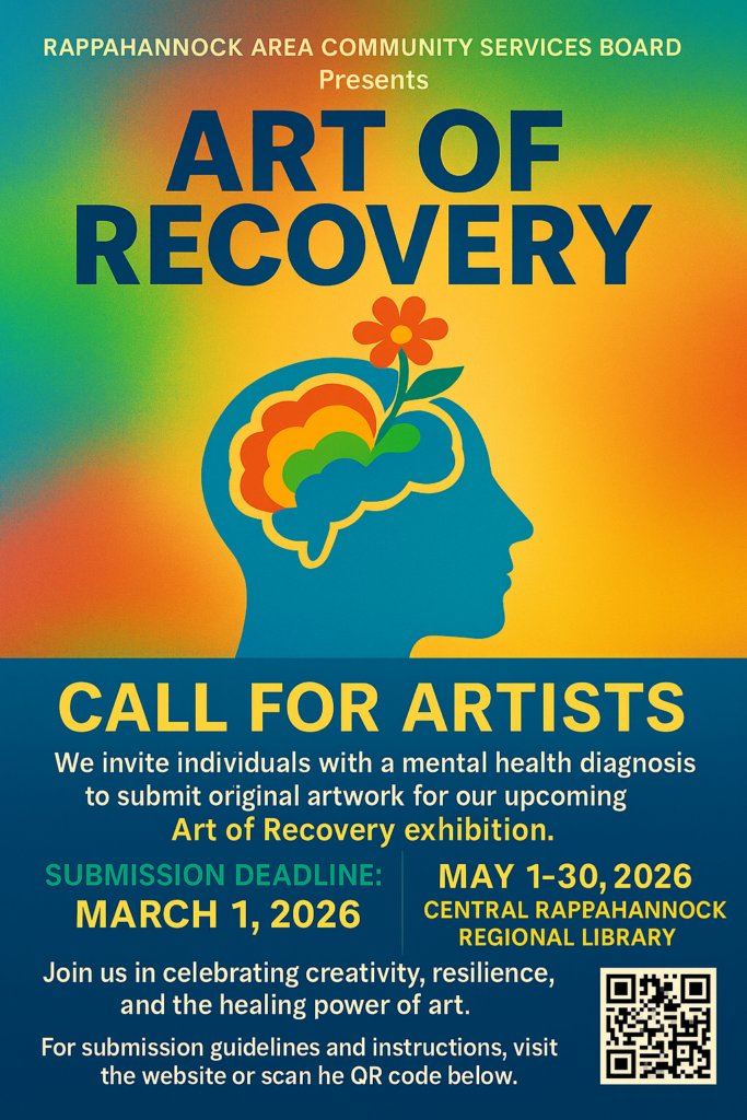 Rappahannock Area Community Services Board Art of Recovery 2026