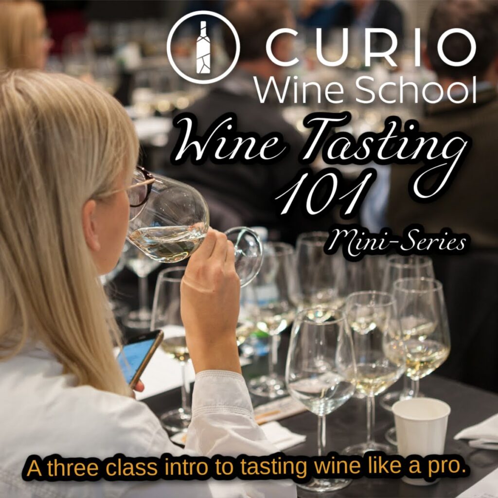 Curio Wine School: Wine Tasting 101 (3 Class Series)