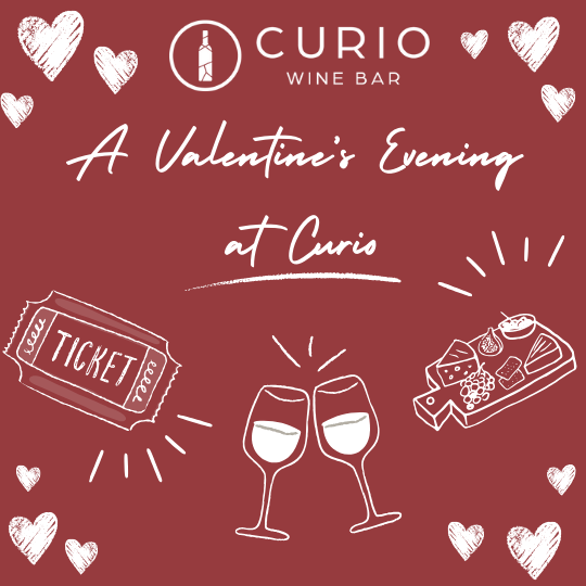 A Sparkling Valentine’s Evening for Two at Curio