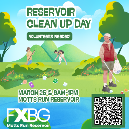 Motts Reservoir Clean-Up Day