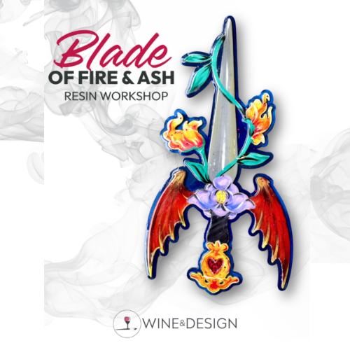 fxbg.com event 500×500 – 2026-02-18T111445.162 Blade of fire and ash resin workshop flyer