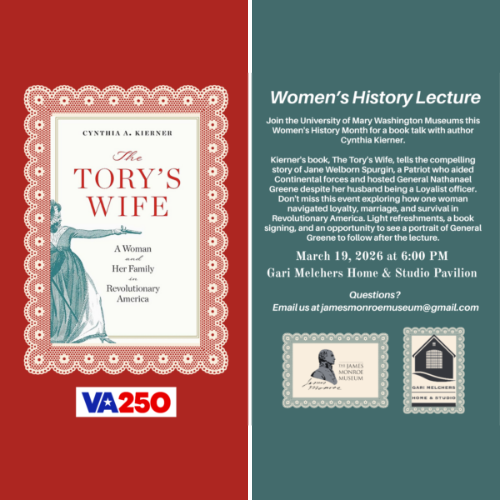 The Tory’s Wife: Women’s History Lecture