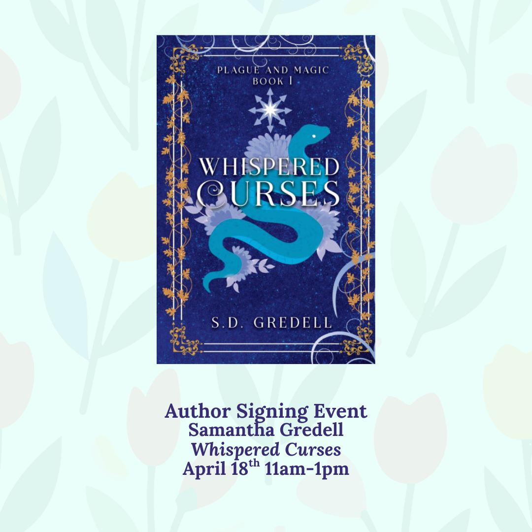 Cover of "Whispered curses". Author Book Signing.