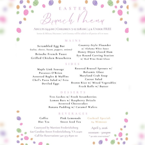 Easter Brunch at the Courtyard by Marriott Fredericksburg