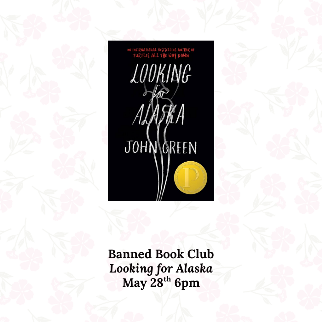 Banned Book Club Tales & Tails- Looking for Alaska