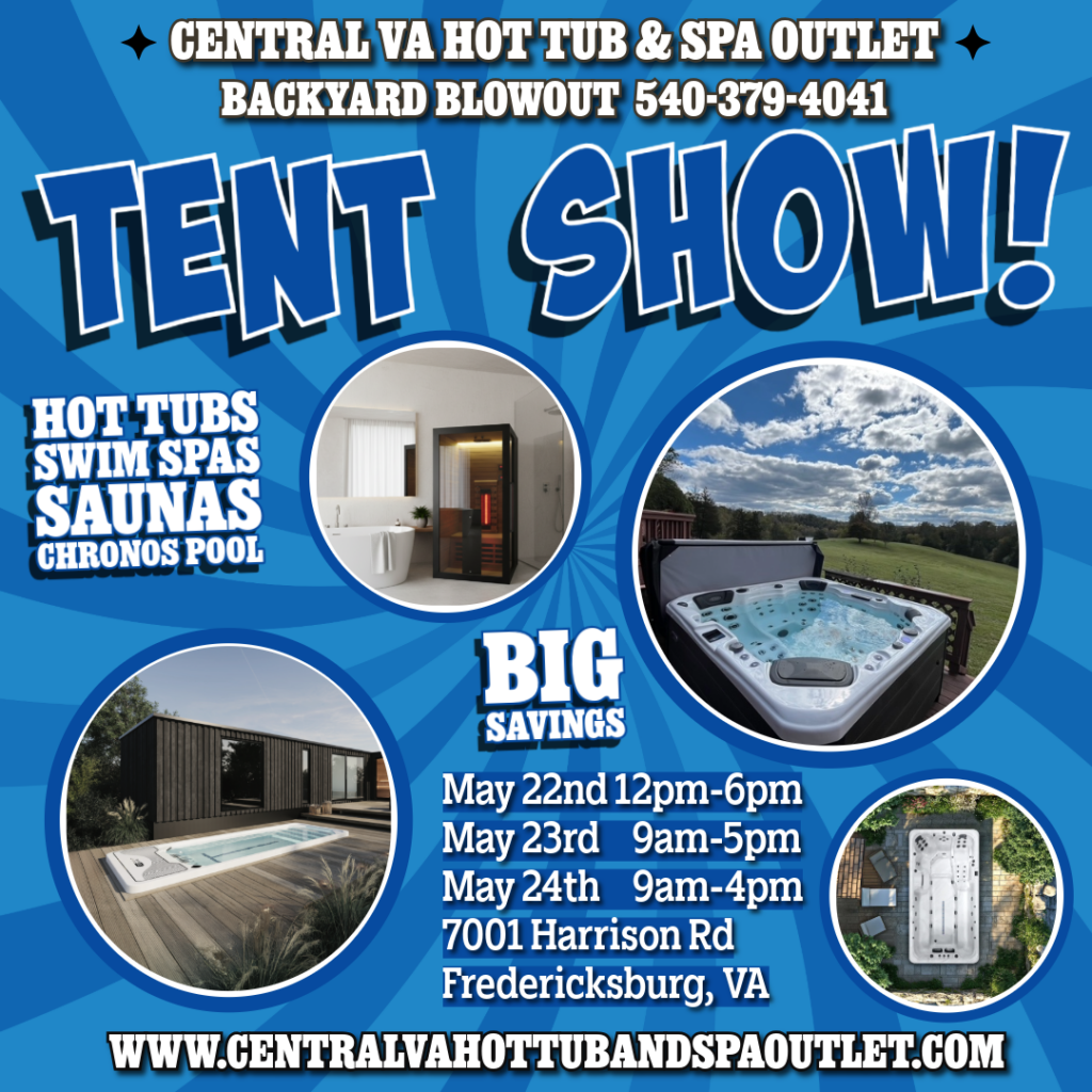 Central Virginia Hot Tub and Spa Outlet Tent Show