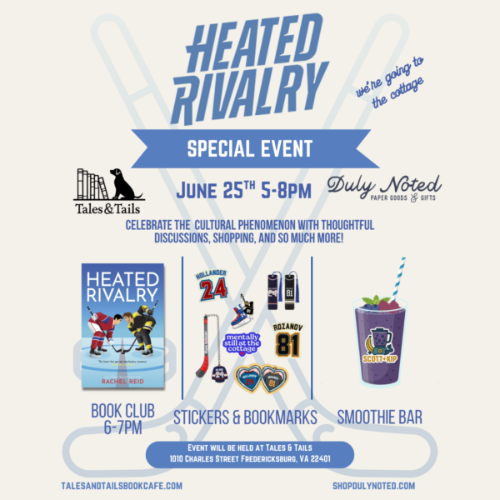 Heated Rivalry Event with Duly Noted at Tales & Tails