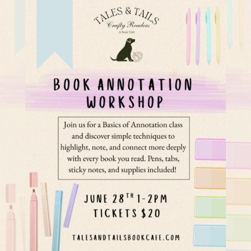 Book Annotation Workshop at Tales & Tails