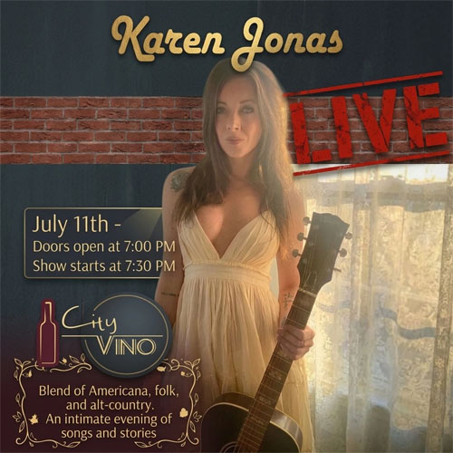 City Vino hosts Karen Jonas – LIVE