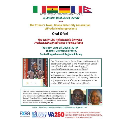 Cultural Quilt Lecture Series: Ghana