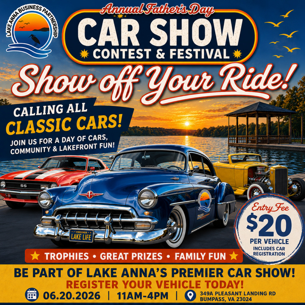 Lake Anna Business Partnership Annual Father’s Day Car Show Contest & Festival