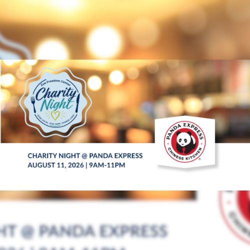 Zoe Freedom Center Panda Express Charity Night
